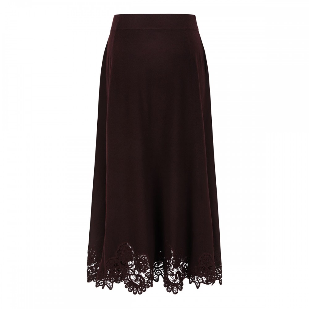 Valiant merino lace skirt