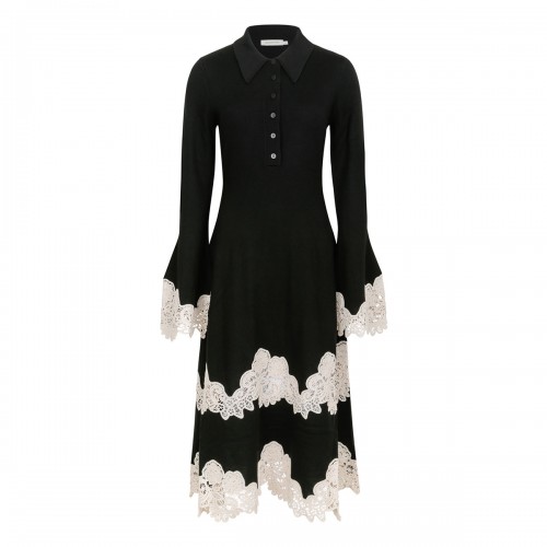 Valiant merino lace dress