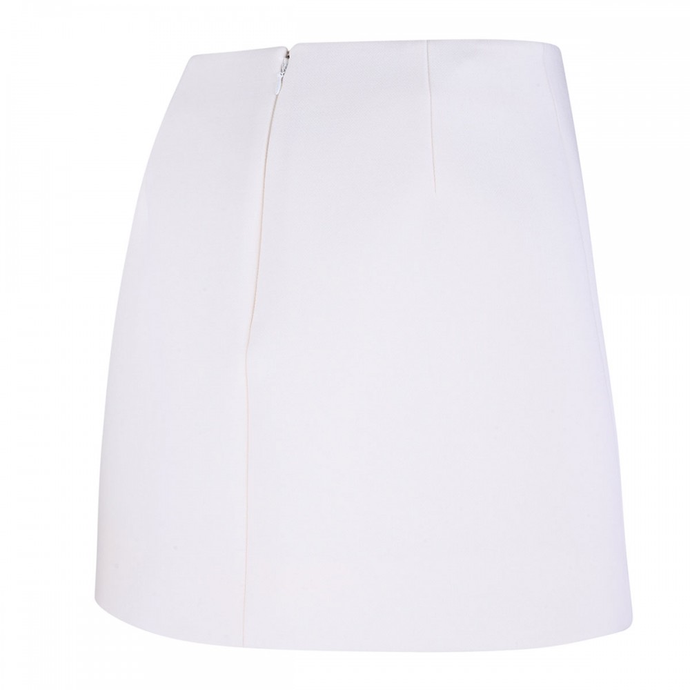 Crepe wool skirt