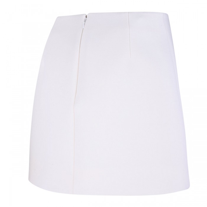 Crepe wool skirt