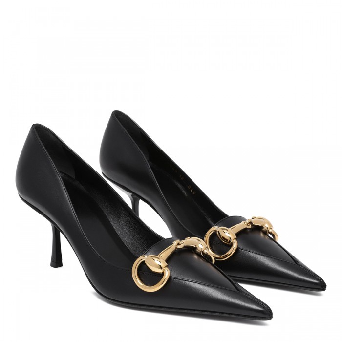 Boulevard leather pumps