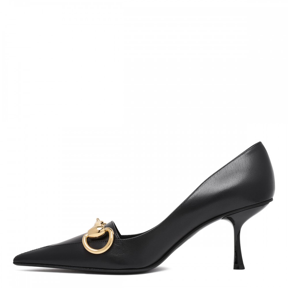 Boulevard leather pumps