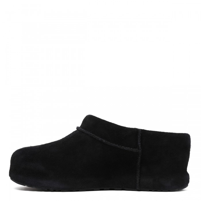 Enwrap black clogs