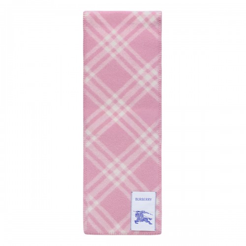 Check wool scarf