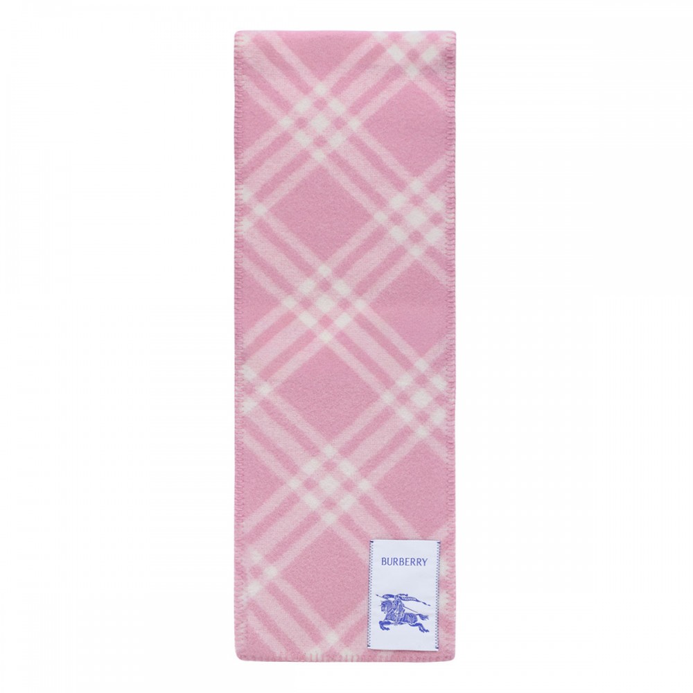 Check wool scarf