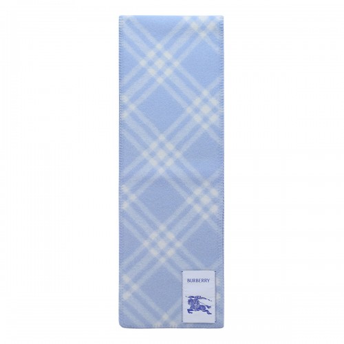Check wool scarf