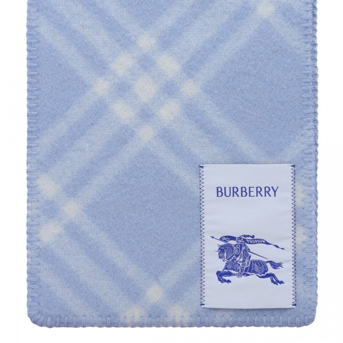 Check wool scarf