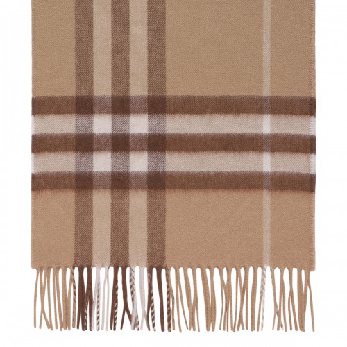 Check cashmere scarf 2