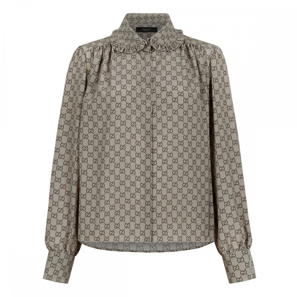 GG silk crepe de chine shirt