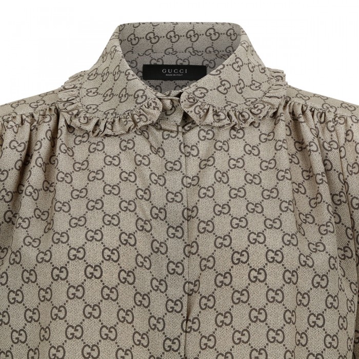 GG silk crepe de chine shirt