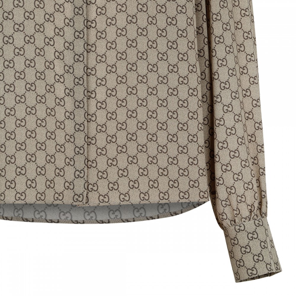 GG silk crepe de chine shirt