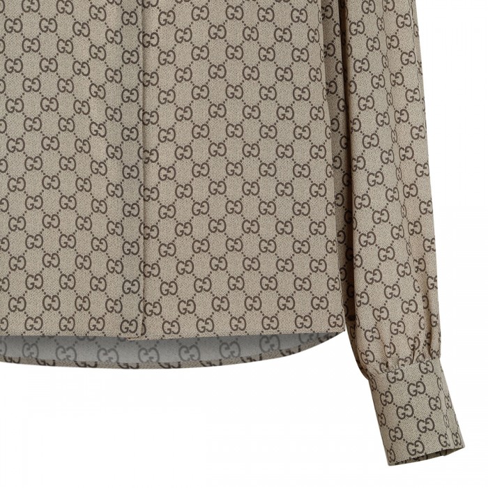 GG silk crepe de chine shirt