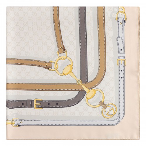 GG silk twill jacquard carré