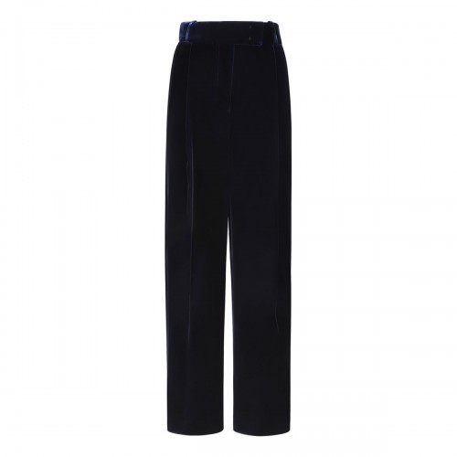 Navy blue velvet pants