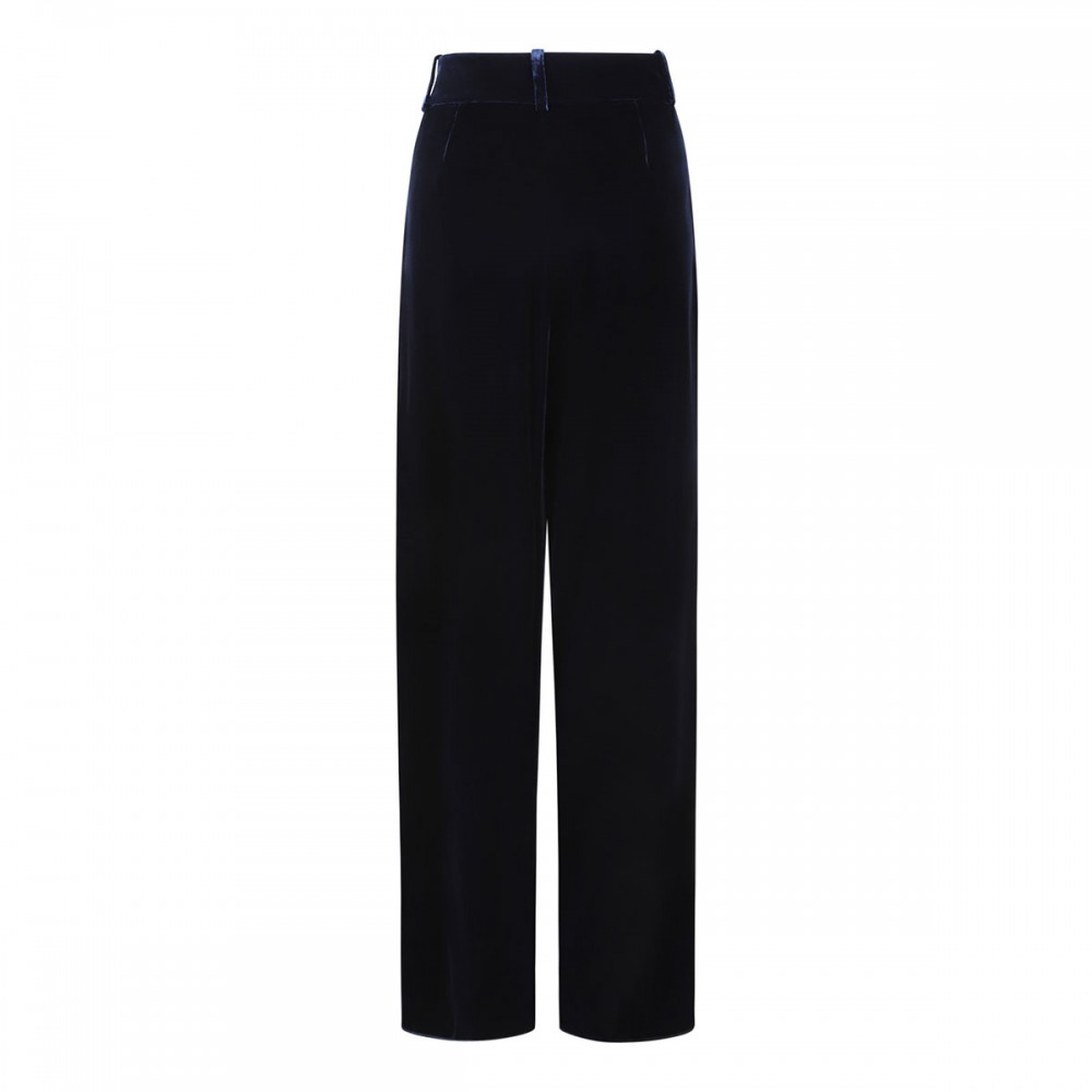 Navy blue velvet pants
