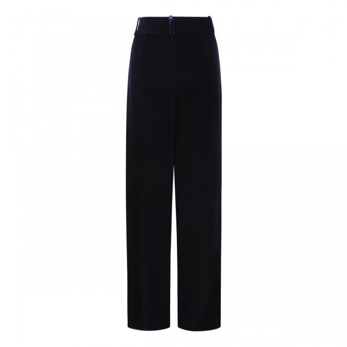 Navy blue velvet pants