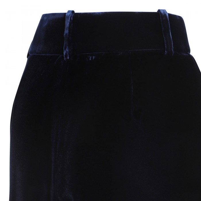 Navy blue velvet pants