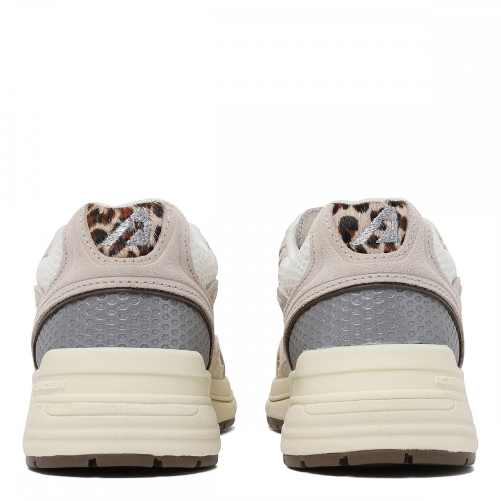 Hyperway mesh and leopard sneakers