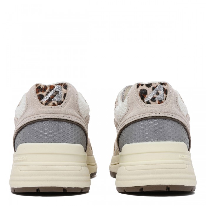 Hyperway mesh and leopard sneakers