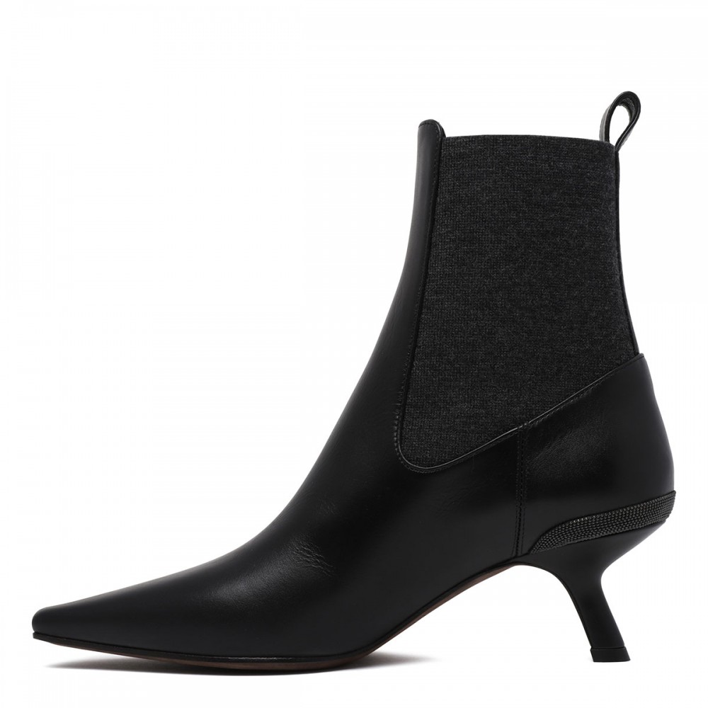 Chelsea booties with heel