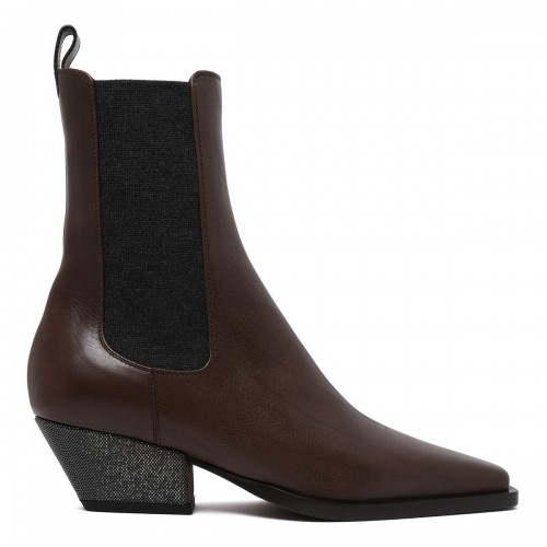 Riding leather Chelsea boots