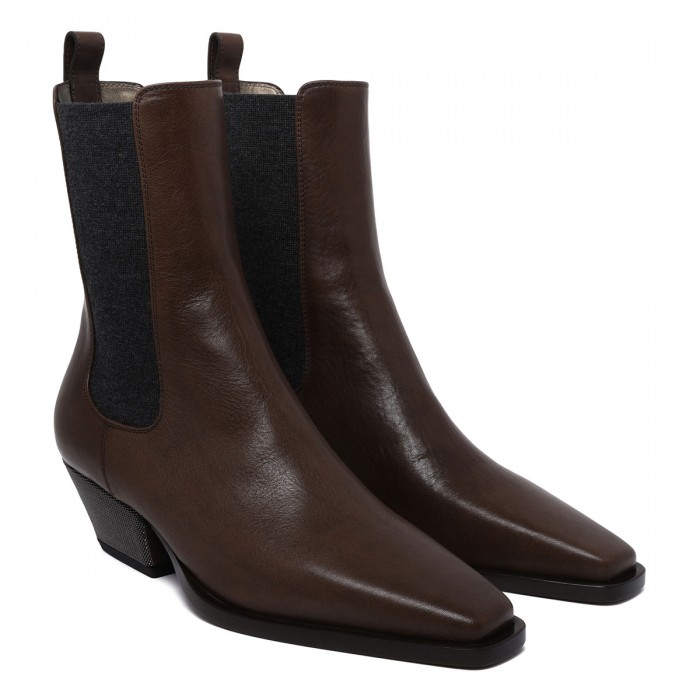 Riding leather Chelsea boots