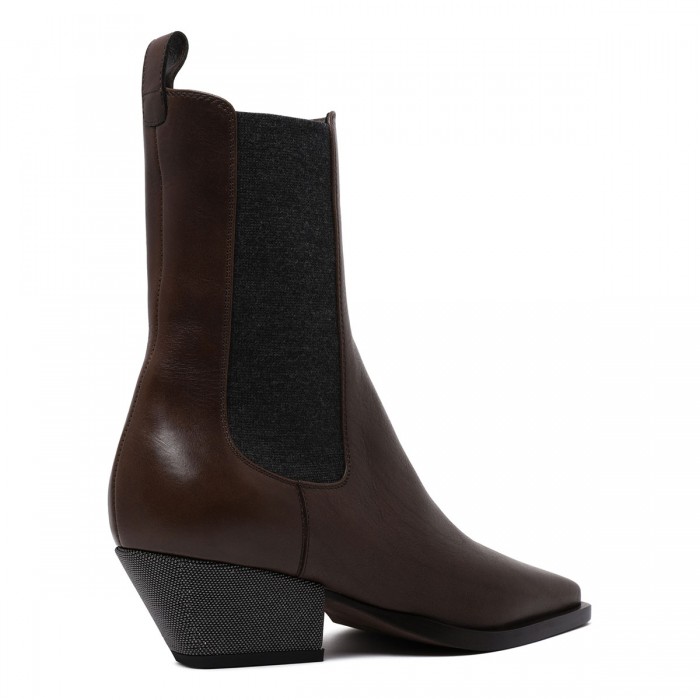 Riding leather Chelsea boots
