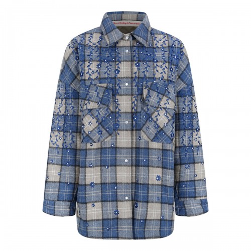 Embroidered flannel...