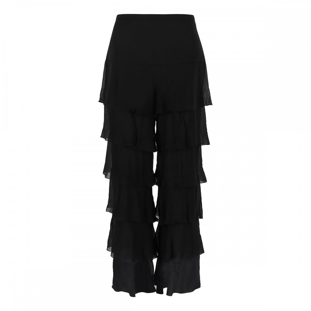 Tiered ruffled pants