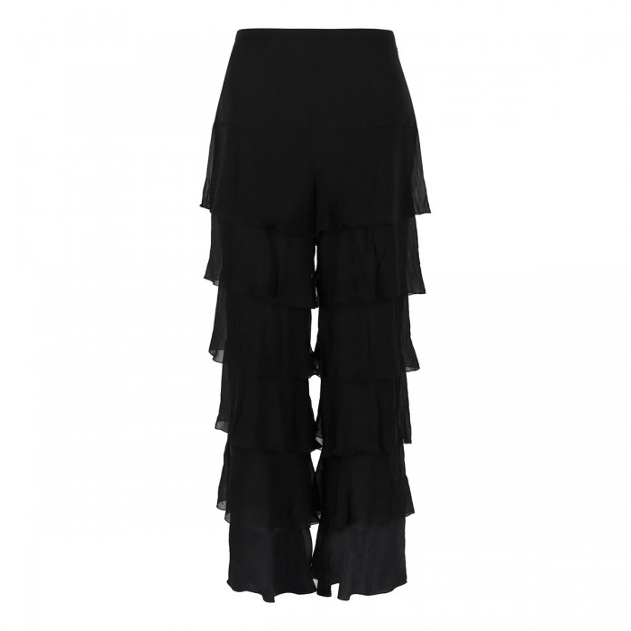 Tiered ruffled pants