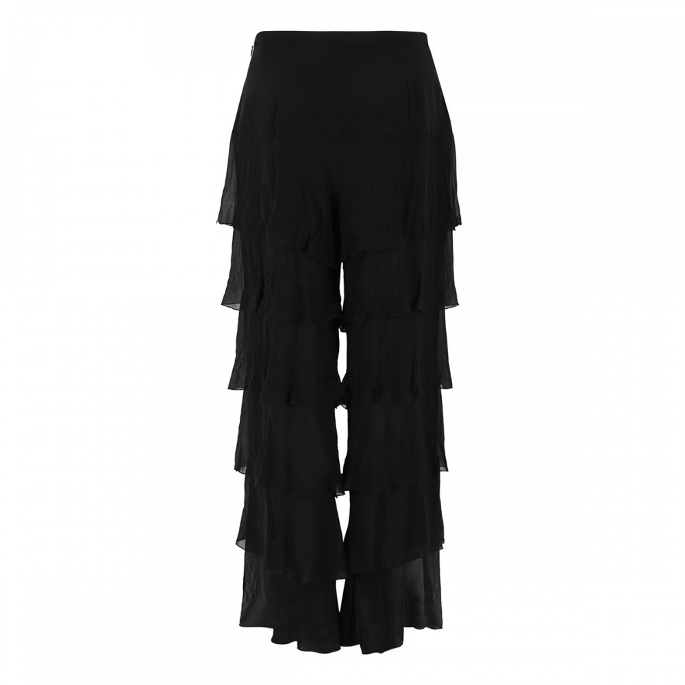 Tiered ruffled pants