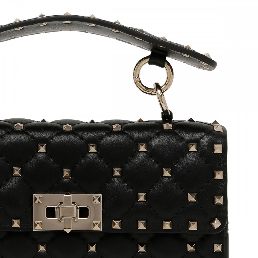Rockstud spike small shoulder bag