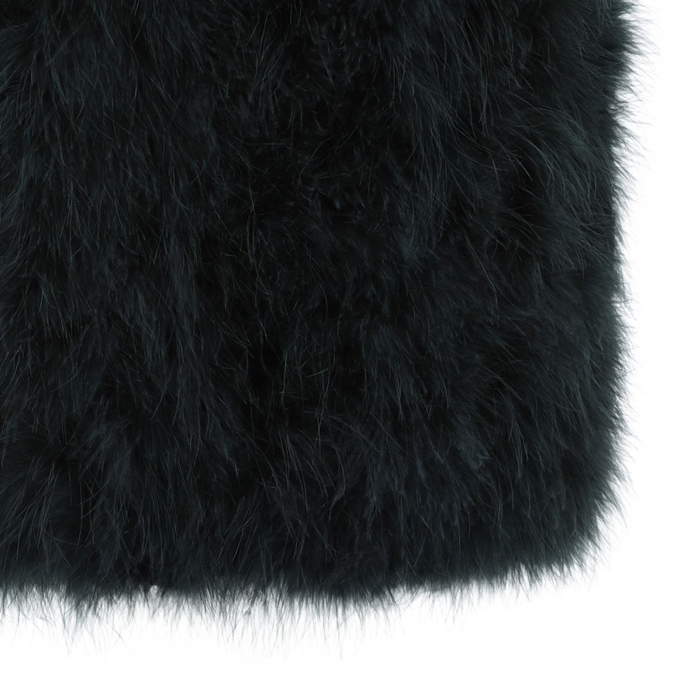Deep green feathers vest
