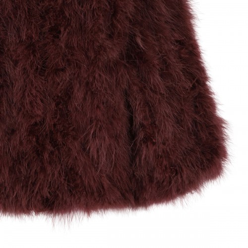 Warm brown feathers jacket 2
