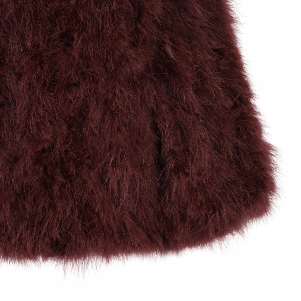 Warm brown feathers jacket