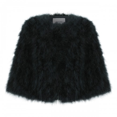 Deep green feathers jacket
