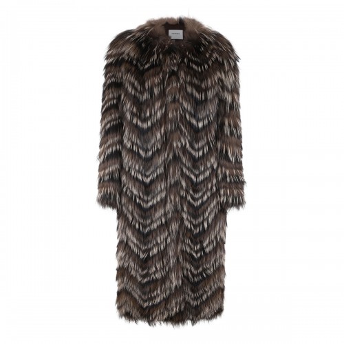 Fox fur coat