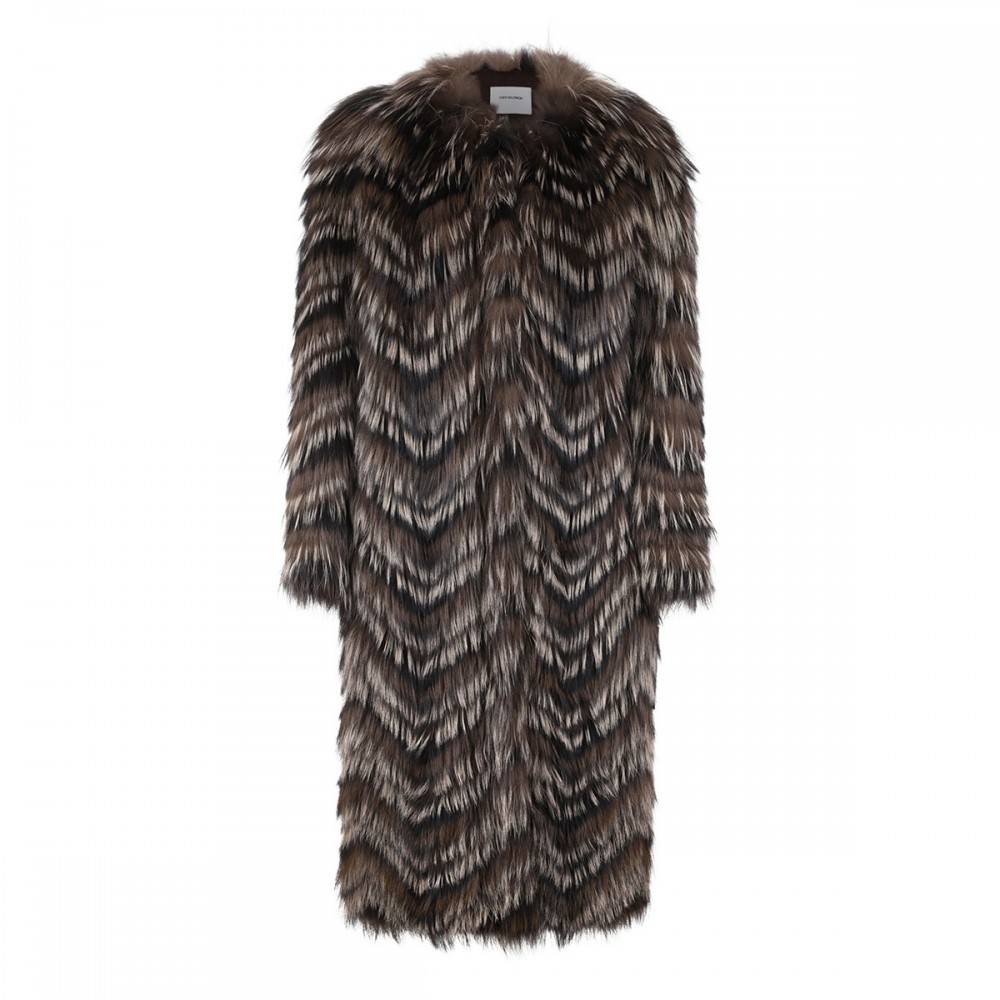 Fox fur coat