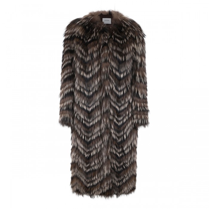 Fox fur coat