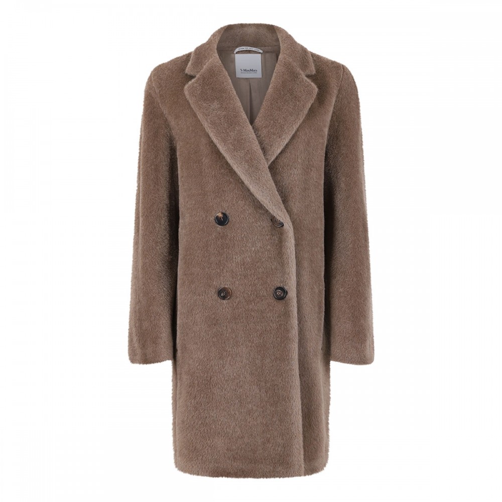 Roseto alpaca and wool coat