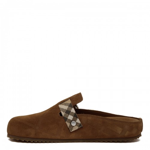 Urchin check shearling clogs 2