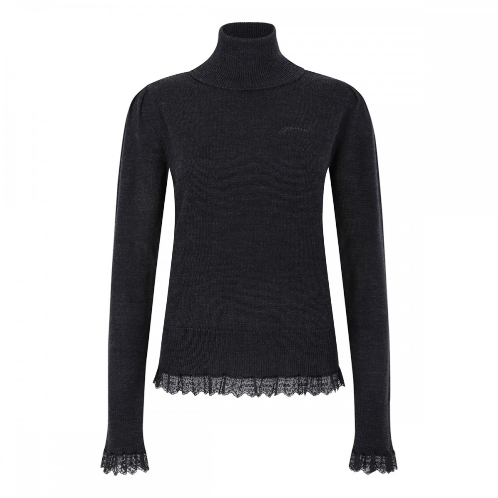 Sweater with lace details