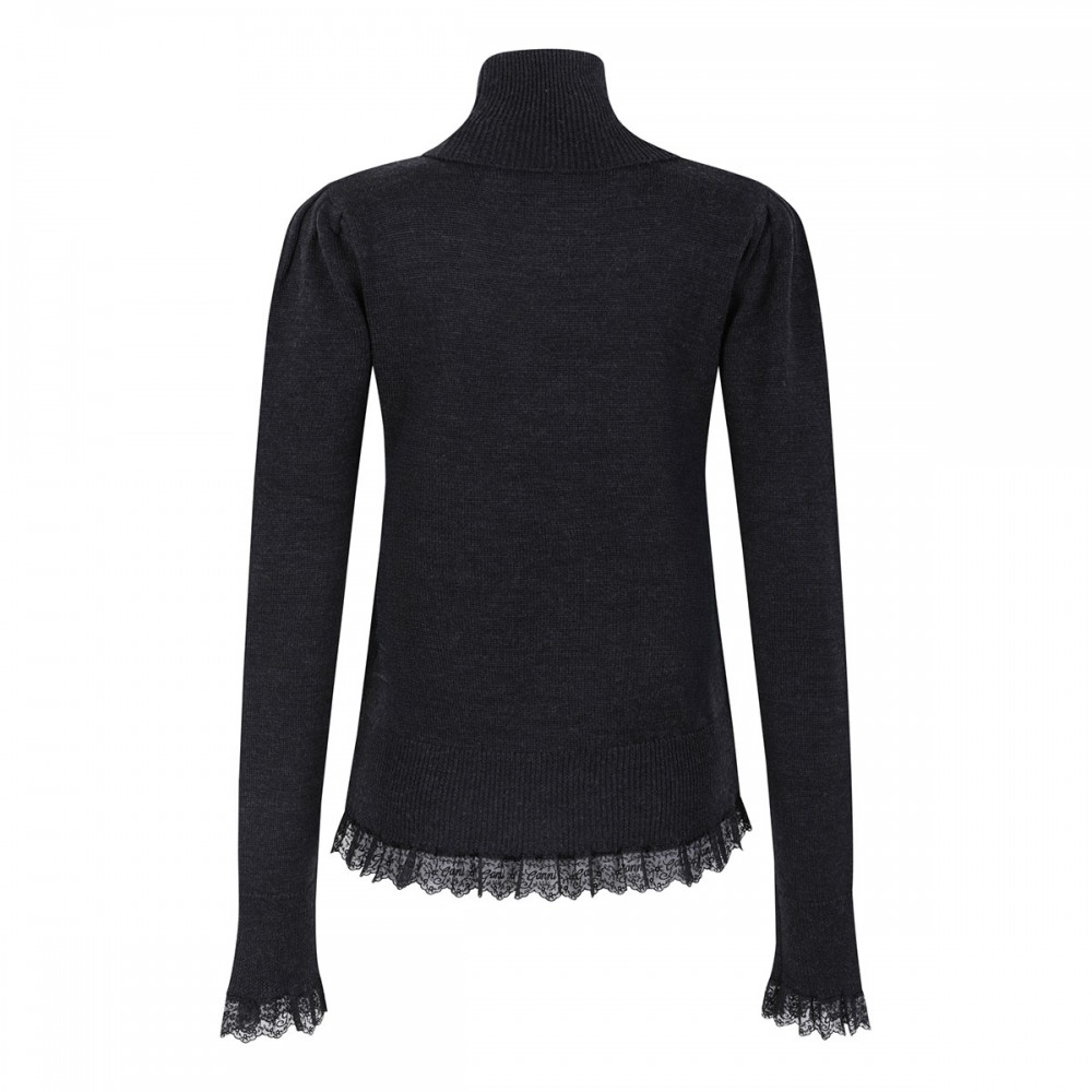 Sweater with lace details