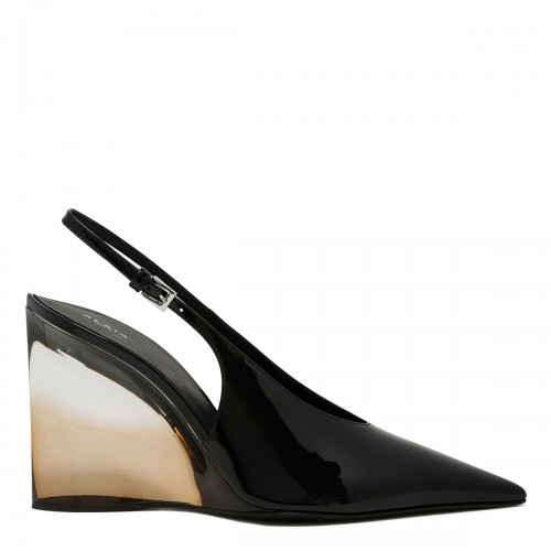 Invisible wedge slingbacks