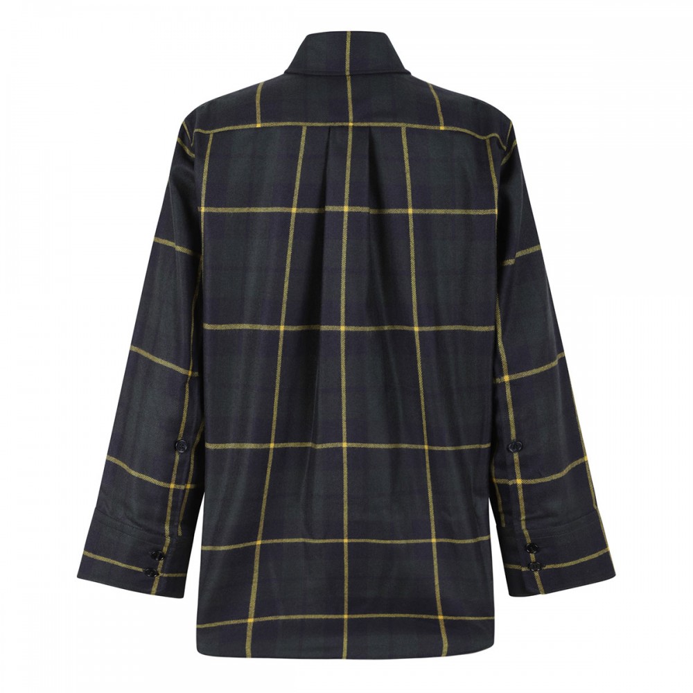 Check virgin wool shirt
