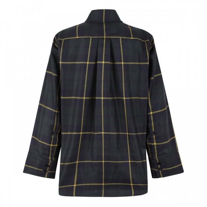 Check virgin wool shirt