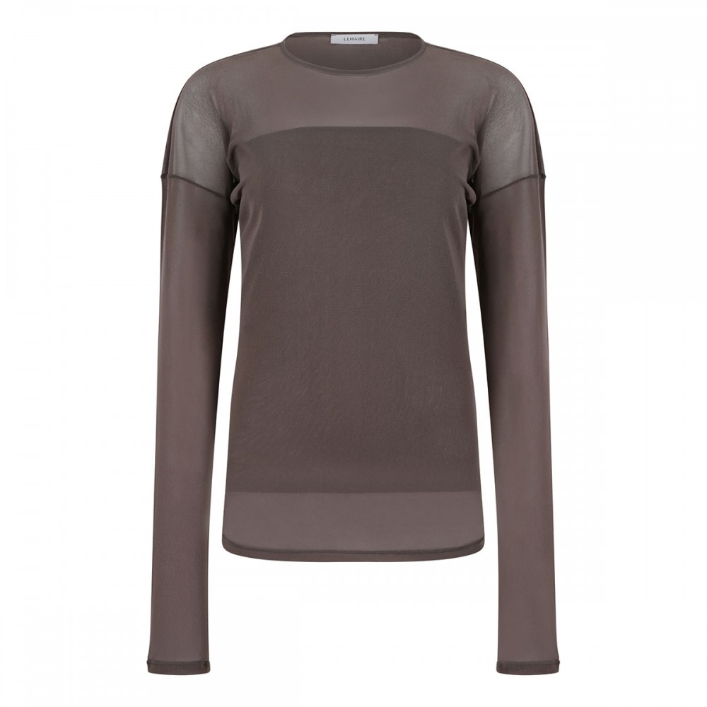 Ballerina semi-sheer top