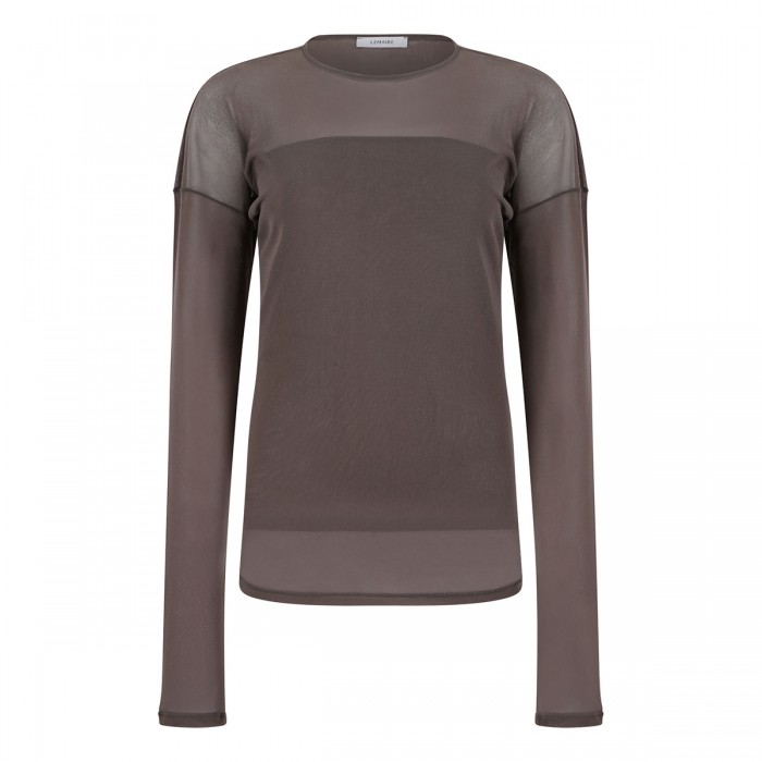 Ballerina semi-sheer top