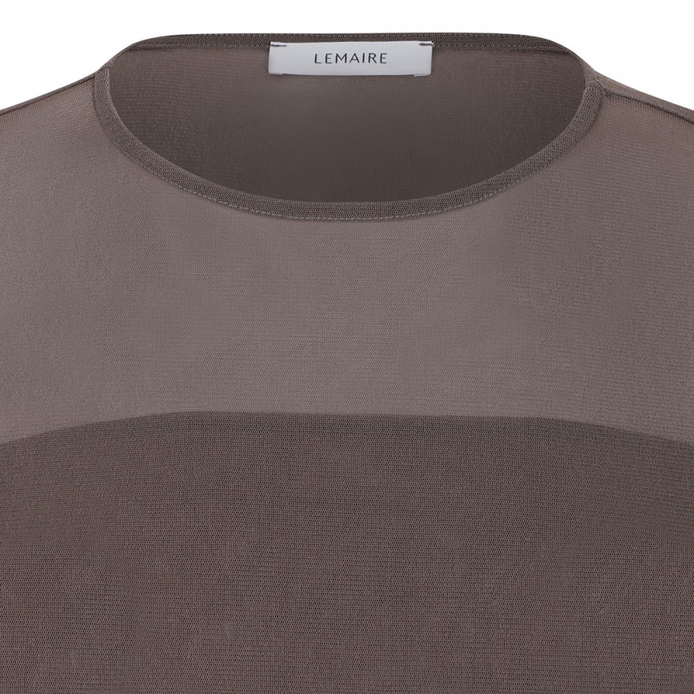 Ballerina semi-sheer top