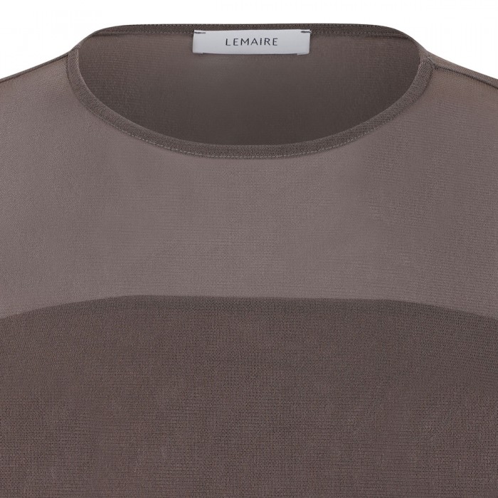 Ballerina semi-sheer top